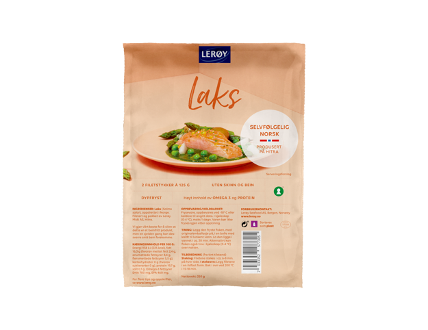 Laks naturell fryst